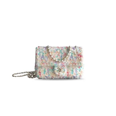 CHANEL SEQUIN BAG MINI FLAP (20*13*7cm)